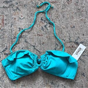 Eberjey Turquoise Polka Dot Bikini Top